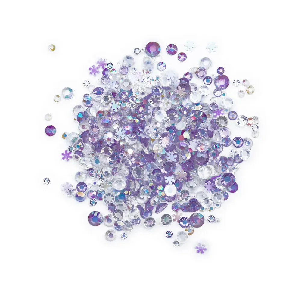 Buttons Galore Sparkletz Snowscape Bastelstreu 10g Schneeflocke