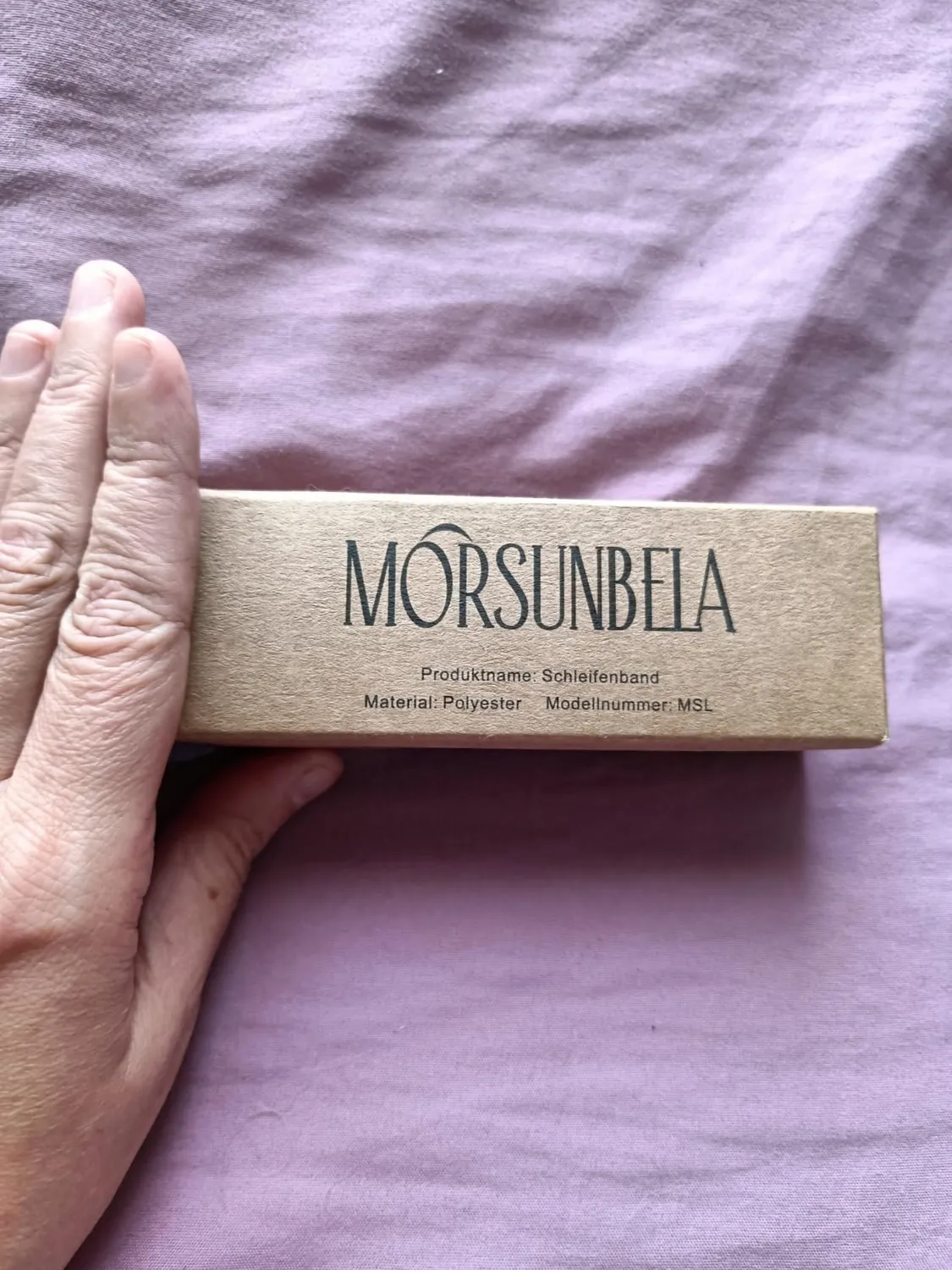 MORSUNBELA Chiffonband Geschenkband 3,8 cm