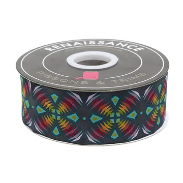 Renaissance Ribbon Enrapture Cathedral Windows Band 2 Zoll Dunkelpetrol