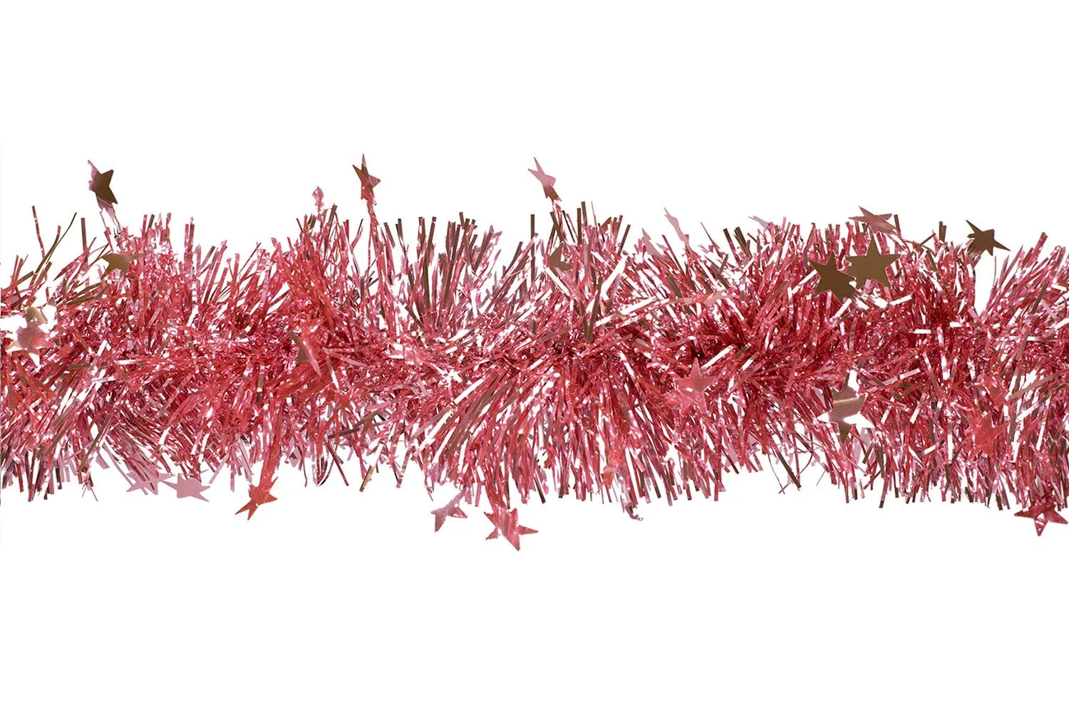 Creativery Weihnachtsgirlande Lametta mit Sternen