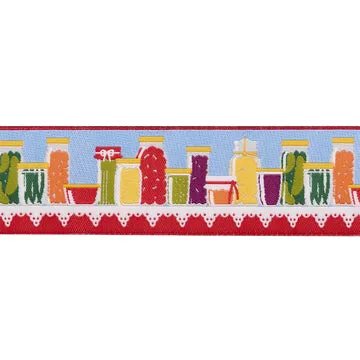Renaissance Ribbon Farm Garden Canning Jars Jacquardband 38mm 1 Yard