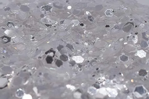 Creativery Glitzer Konfetti Streudeko perlweiß 30g Dose