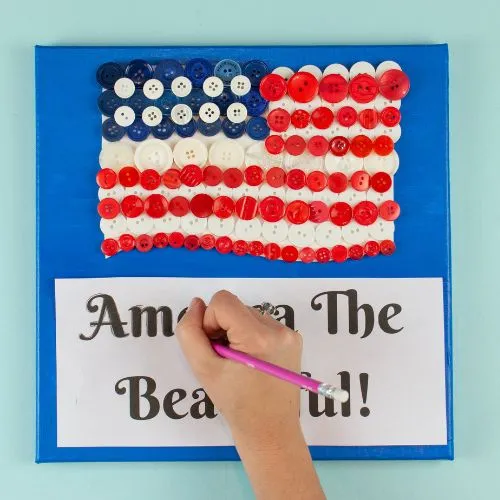 Buttons Galore American Flag Bastelset US-Fahne 8x10