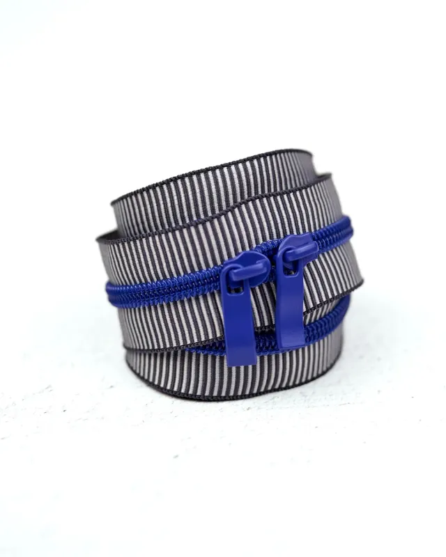 Renaissance Ribbon Blue Ember Handtaschen-Reißverschluss Nr.5