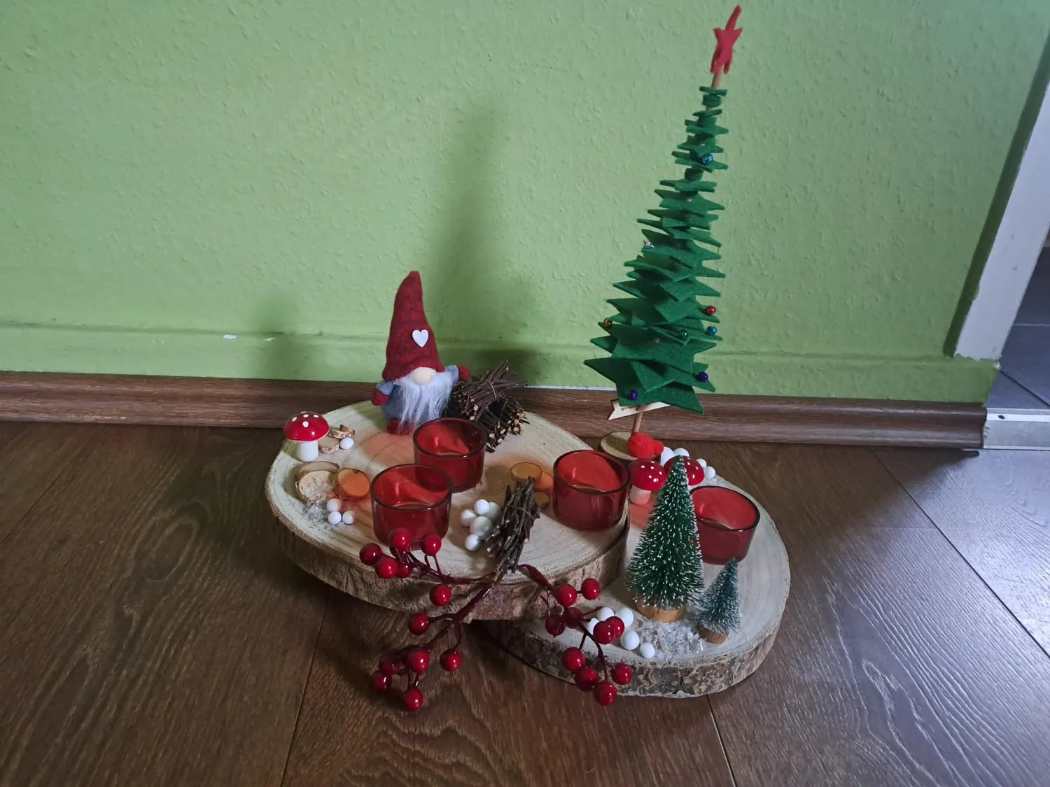 Creativery Teelichtgläser Glas Zylinder 4er Set