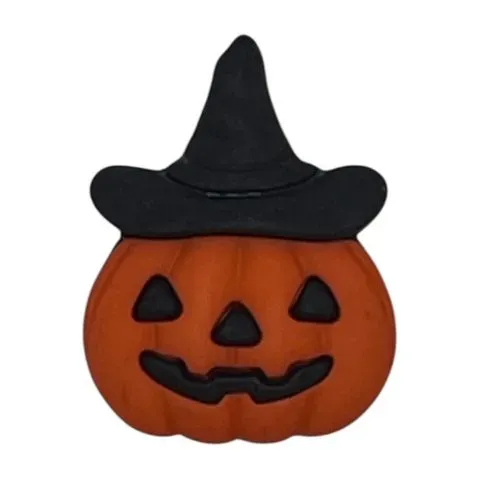 Buttons Galore Jack-O-Lantern Witch Hat Bastelknopf