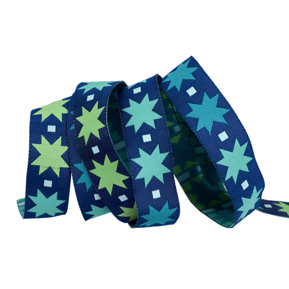 Renaissance Ribbon Ramble Wee Stars Jacquardband 1 Yard Sterne