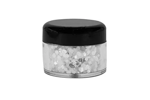 Creativery Glitzer Konfetti Streudeko perlweiß 30g Dose