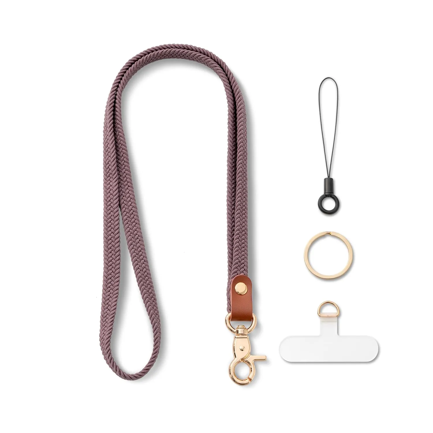 MORSUNBELA Schlüsselband zum Umhängen elastisch mit Karabiner
