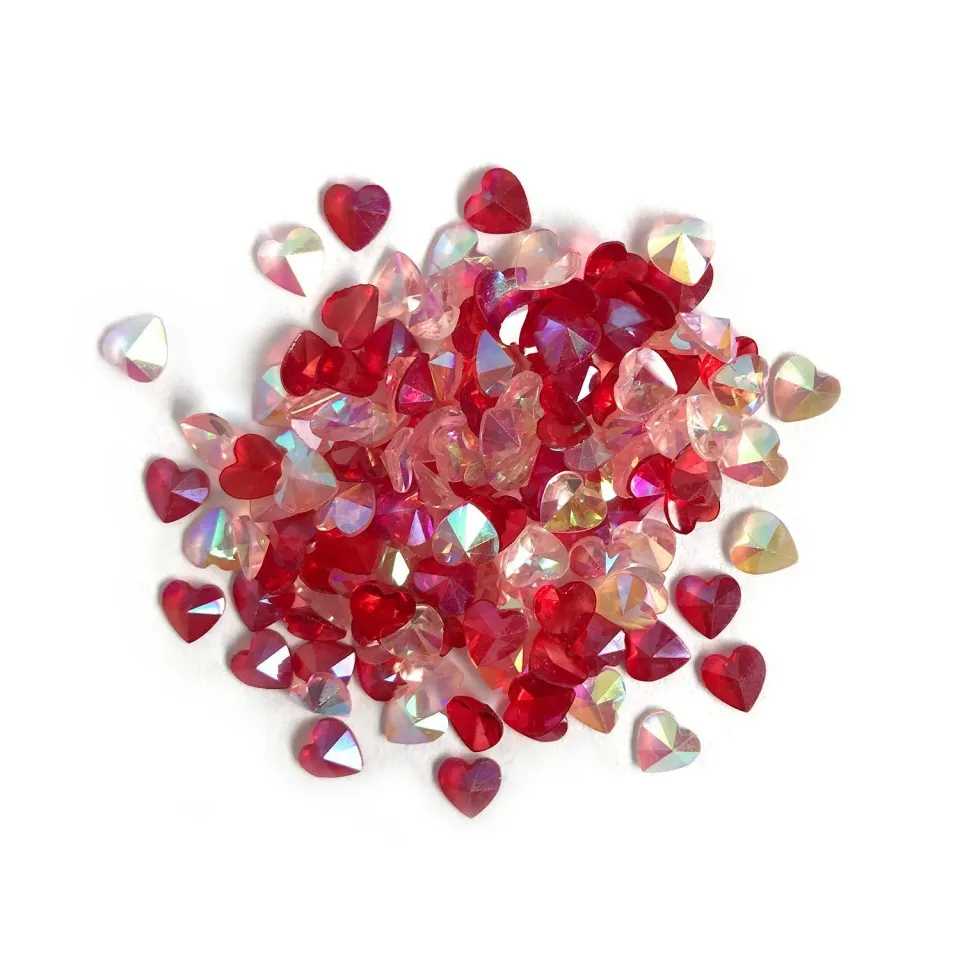 Buttons Galore Sparkletz Love Hearts Strasssteine 6g Herz