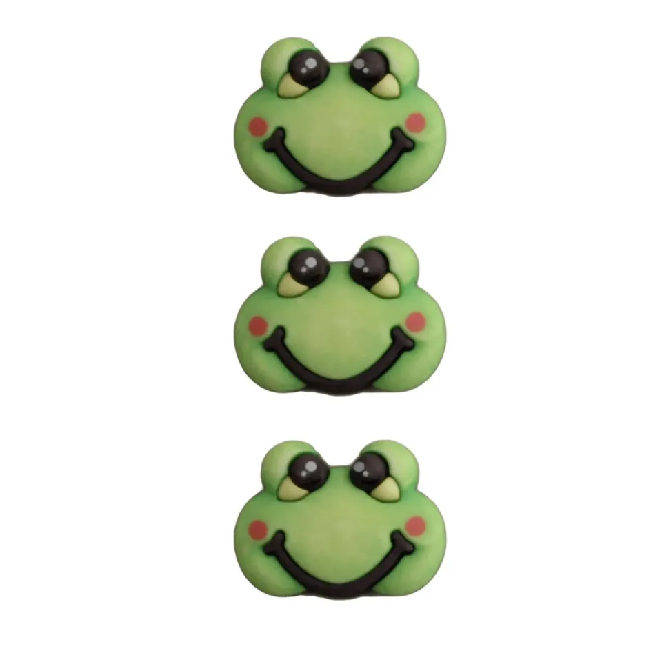 Buttons Galore Baby Hugs Froggy Froschknöpfe 3 Stück