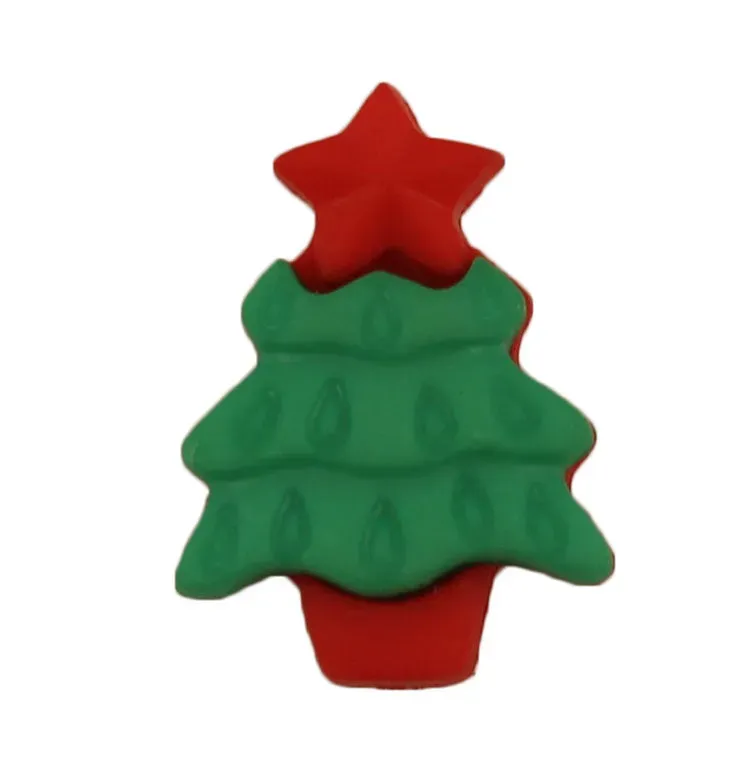 Buttons Galore Mini Christmas Tree Button with Star Topper Knöpfe