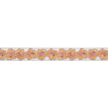 Renaissance Ribbon Gulf Breeze Strands of Hibiscus Schleifenband 5/8 Zoll