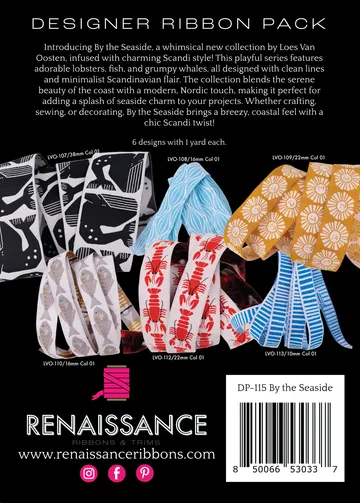 Renaissance Ribbon By the Seaside Designer-Pack Webband 6 Rollen