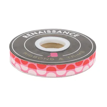 Renaissance Ribbon Love Notes Curvy Webband 1 Yard rosa