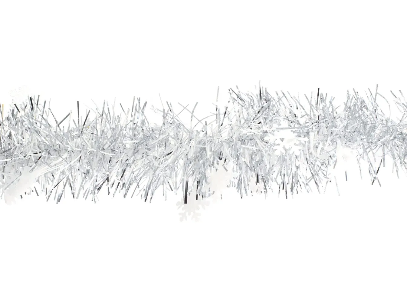 Creativery Weihnachtsgirlande Lametta mit Sternen