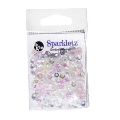 Buttons Galore Sparkletz Packed Powder Streudeko 10 g Weiß