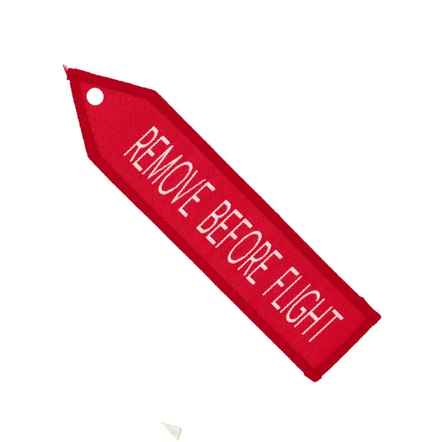Renaissance Ribbon High Flight Remove Before Flight Bügelpatch