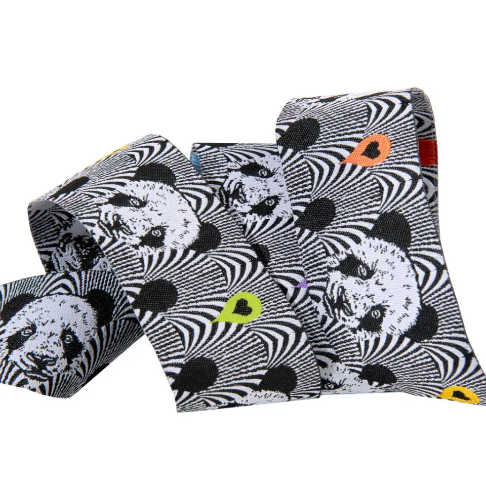 Renaissance Ribbon Linework Pandas Lovers Band 1 1/2 Zoll