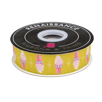 Renaissance Ribbon Best Day Ice Cream Webband 1 Yard