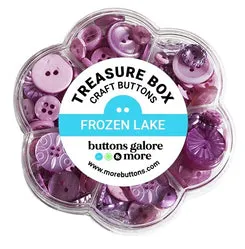 Buttons Galore Frozen Lake Bastelknöpfe 100 Stück lila Perlmutt