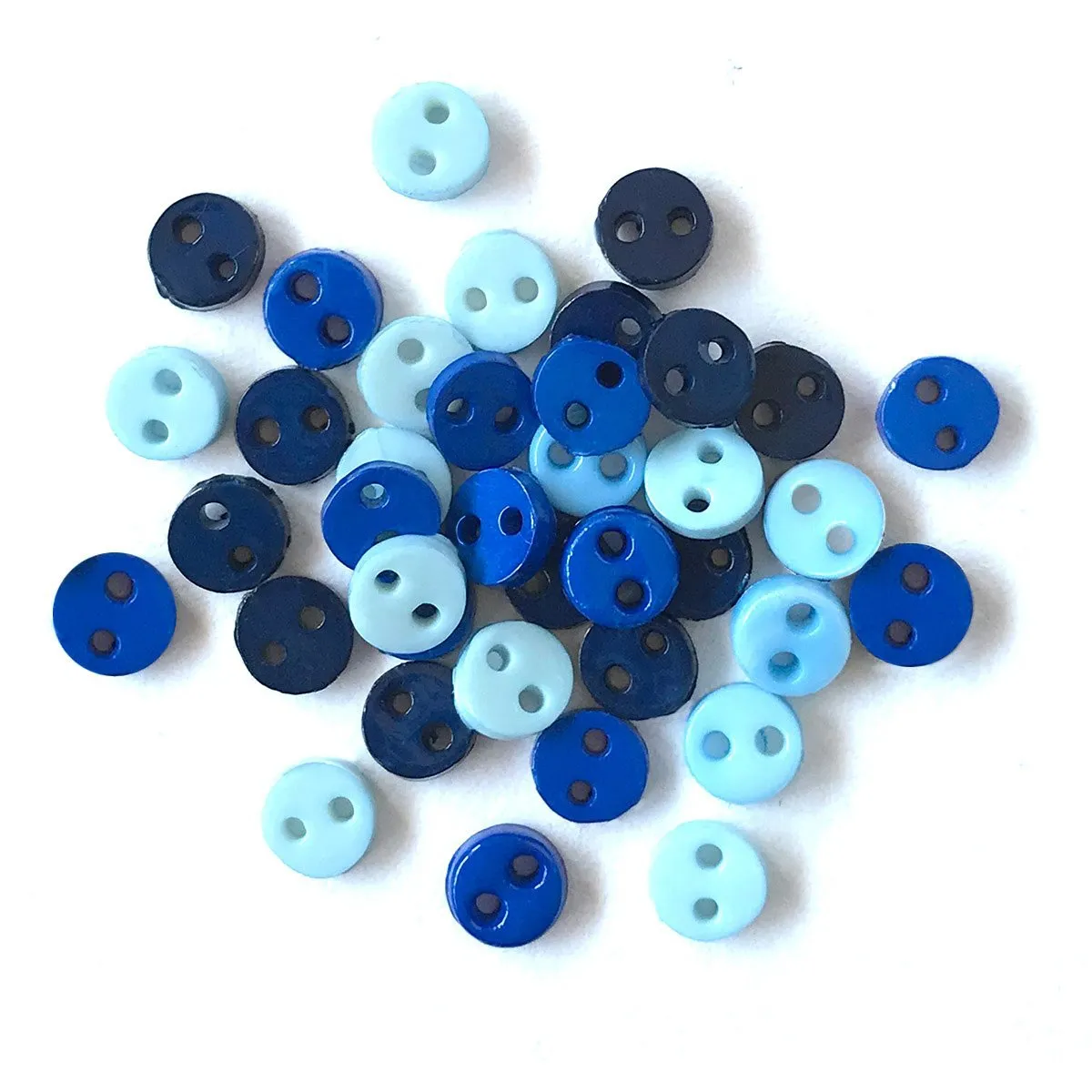 Buttons Galore Micro Knöpfe 35 Stück 4 mm glänzend