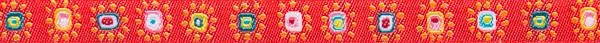 Renaissance Ribbon Mini Suns Rot Schmuckband 10mm 1m