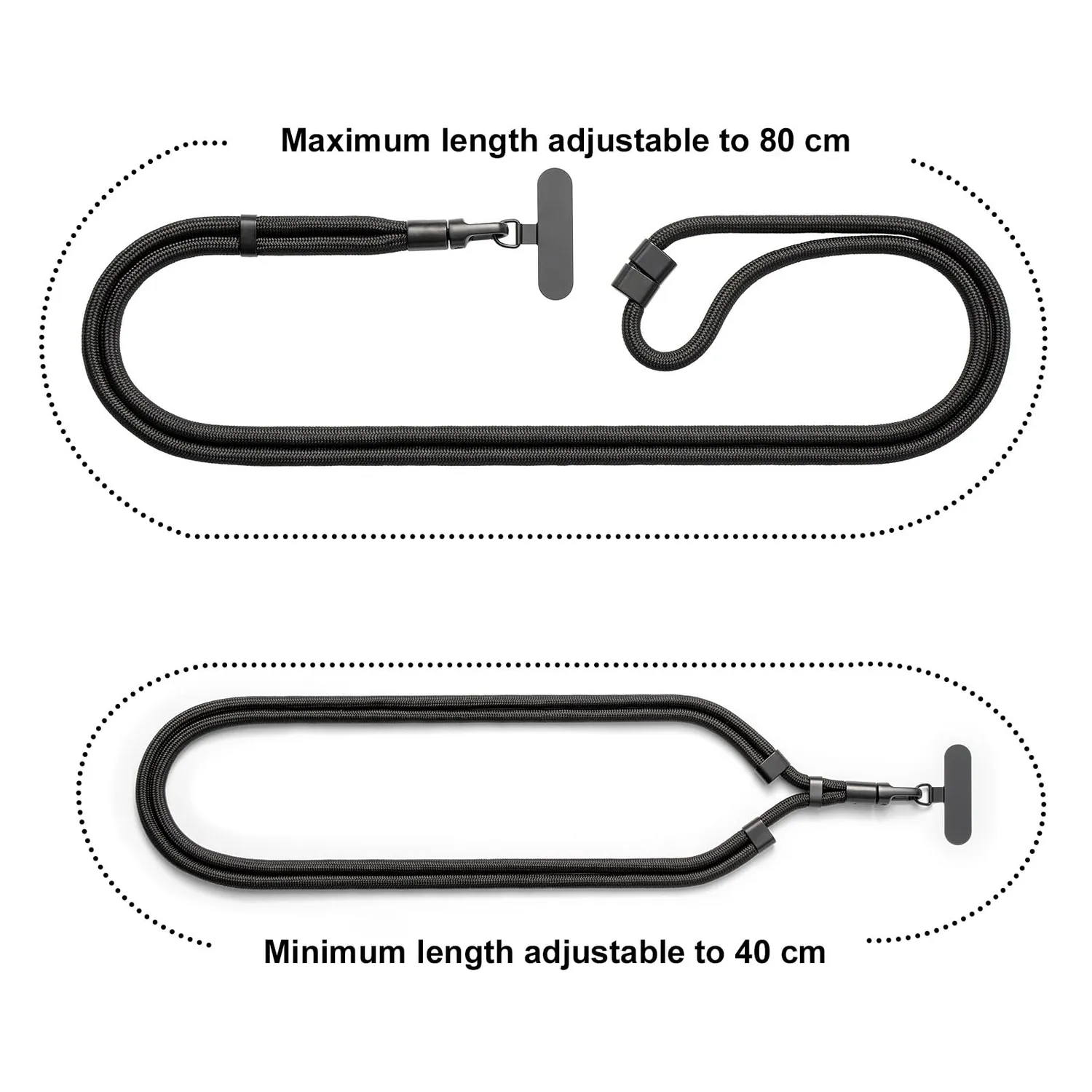 MORSUNBELA Handykette Kurz Handyband verstellbar