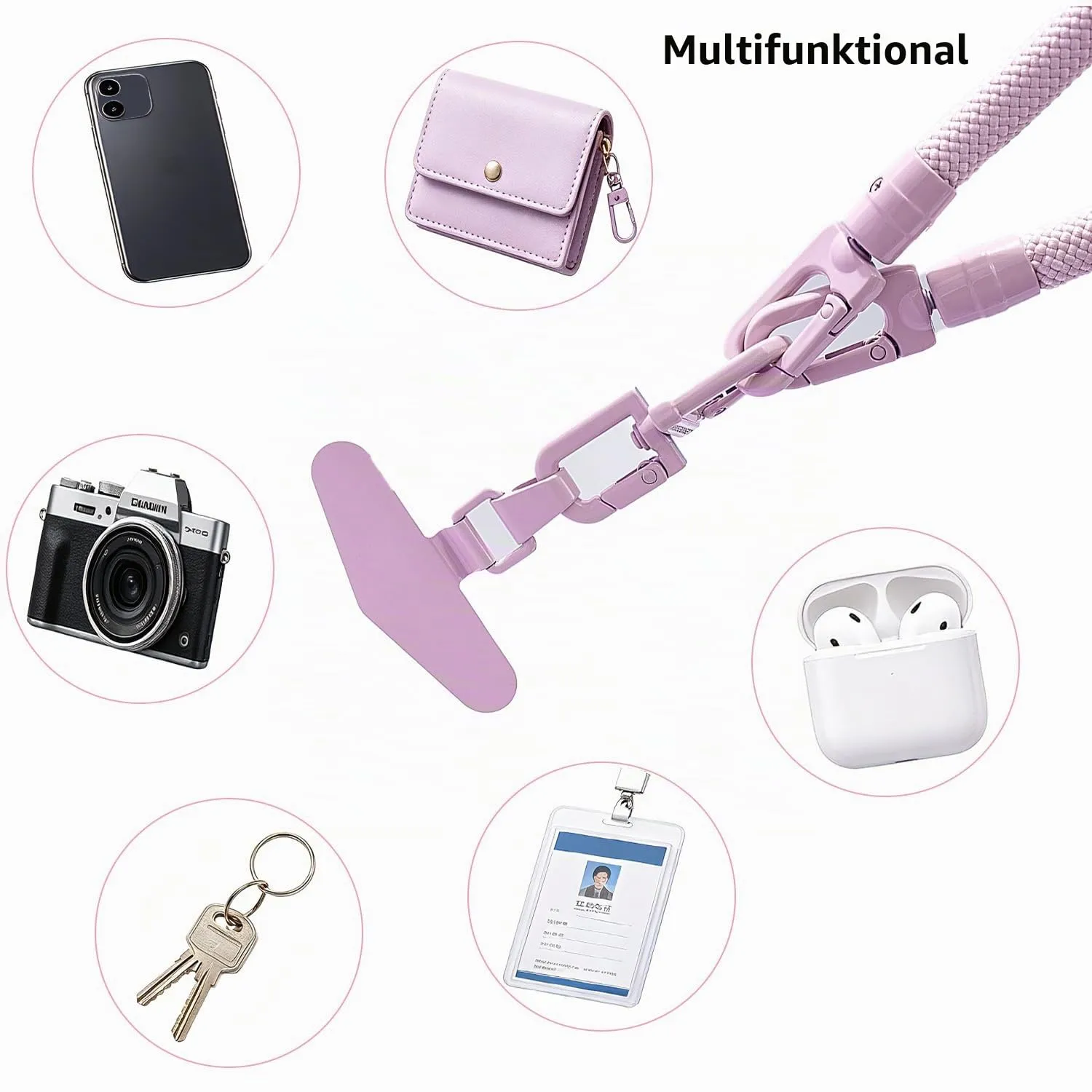 MORSUNBELA Handykette Kurz Handgelenk Handschlaufe Handyband