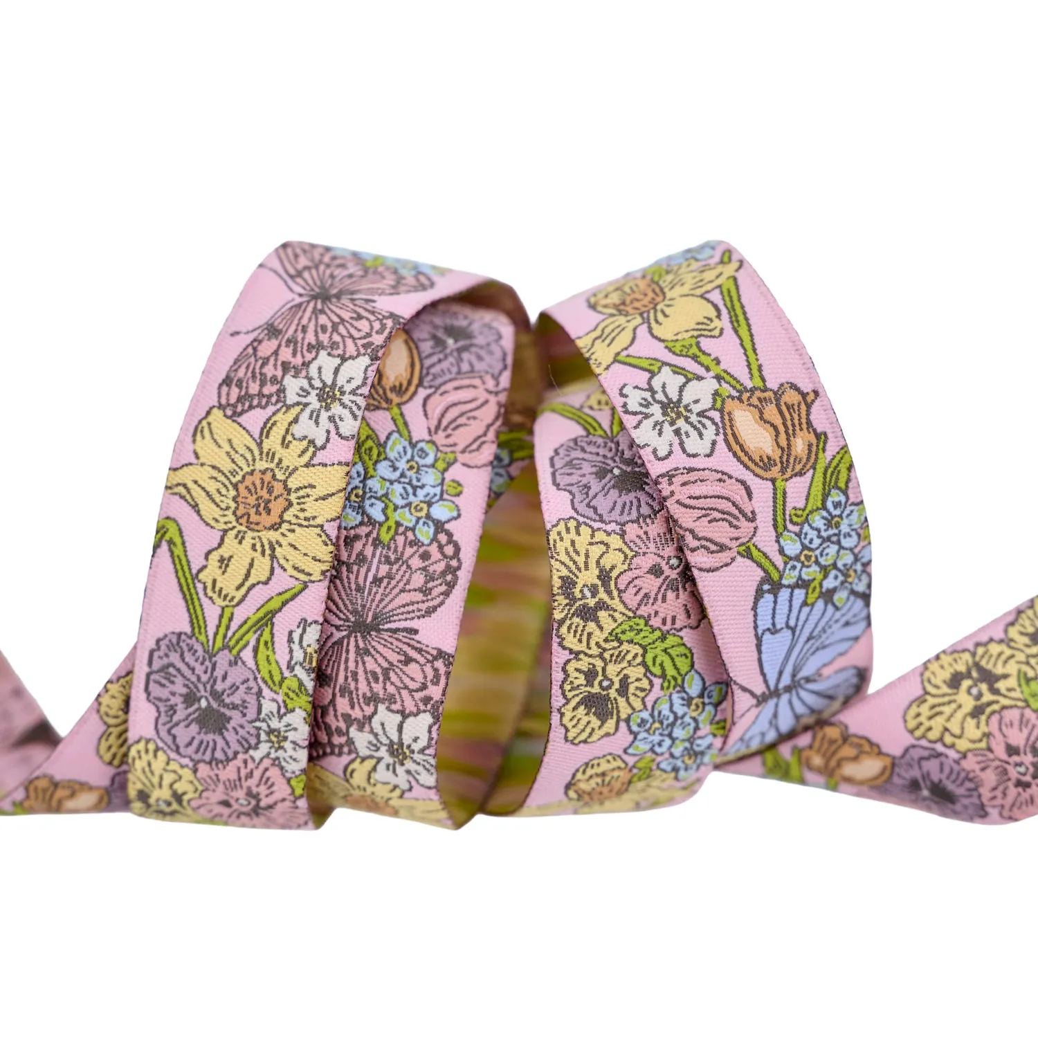 Renaissance Ribbon My Secret Garden Butterfly Garden Band Rosa 22mm