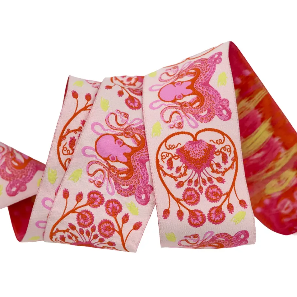 Renaissance Ribbon Floral Reef Octogarden Webband 1 Yard 48mm