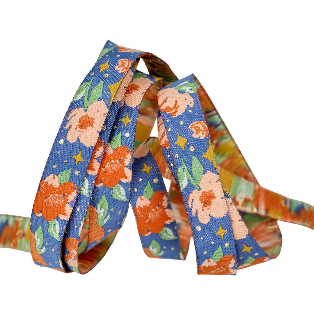 Renaissance Ribbon Poppy Night Twinkle in Day Ripsband 1/2 Zoll