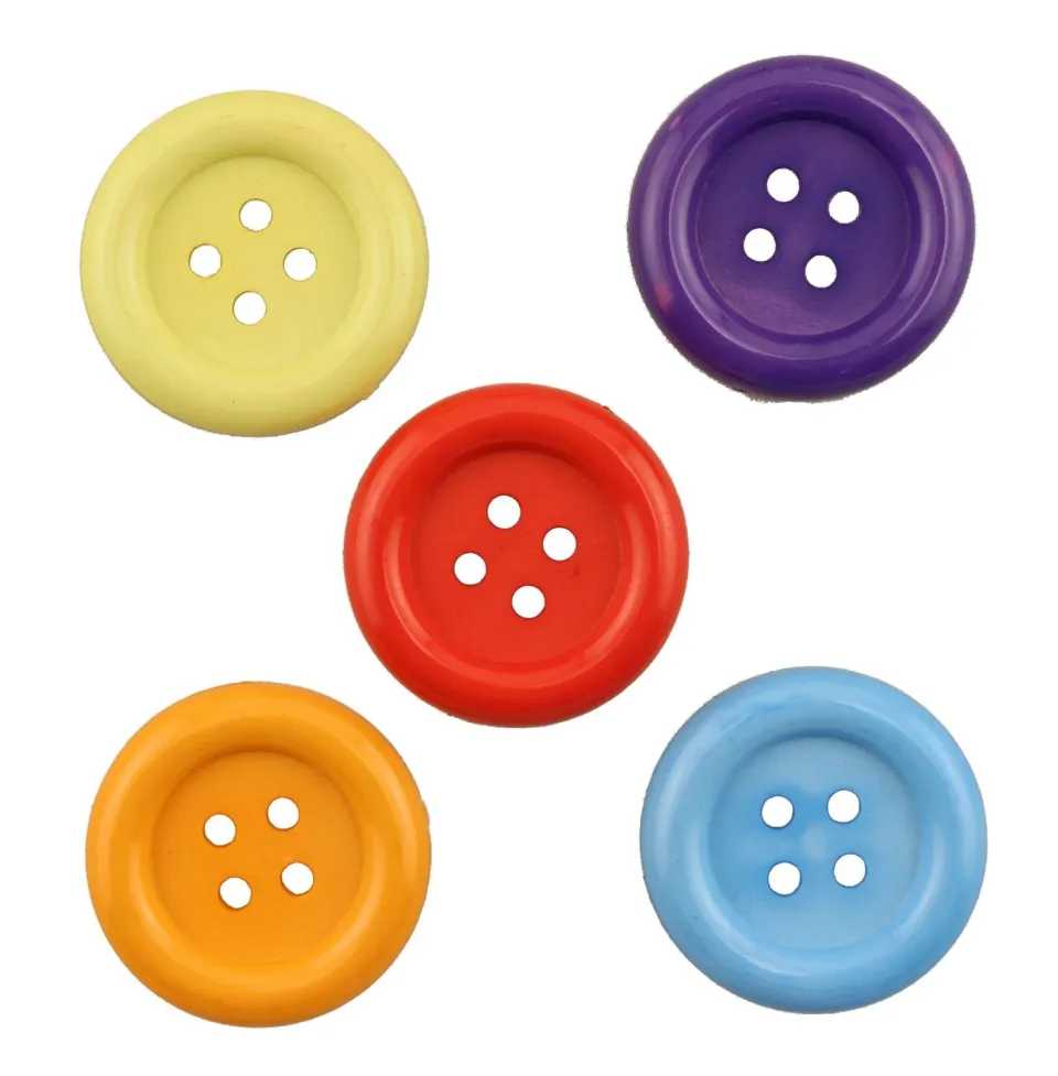 Buttons Galore Big Ol Rowdy Knöpfe 5er bunt 32 mm