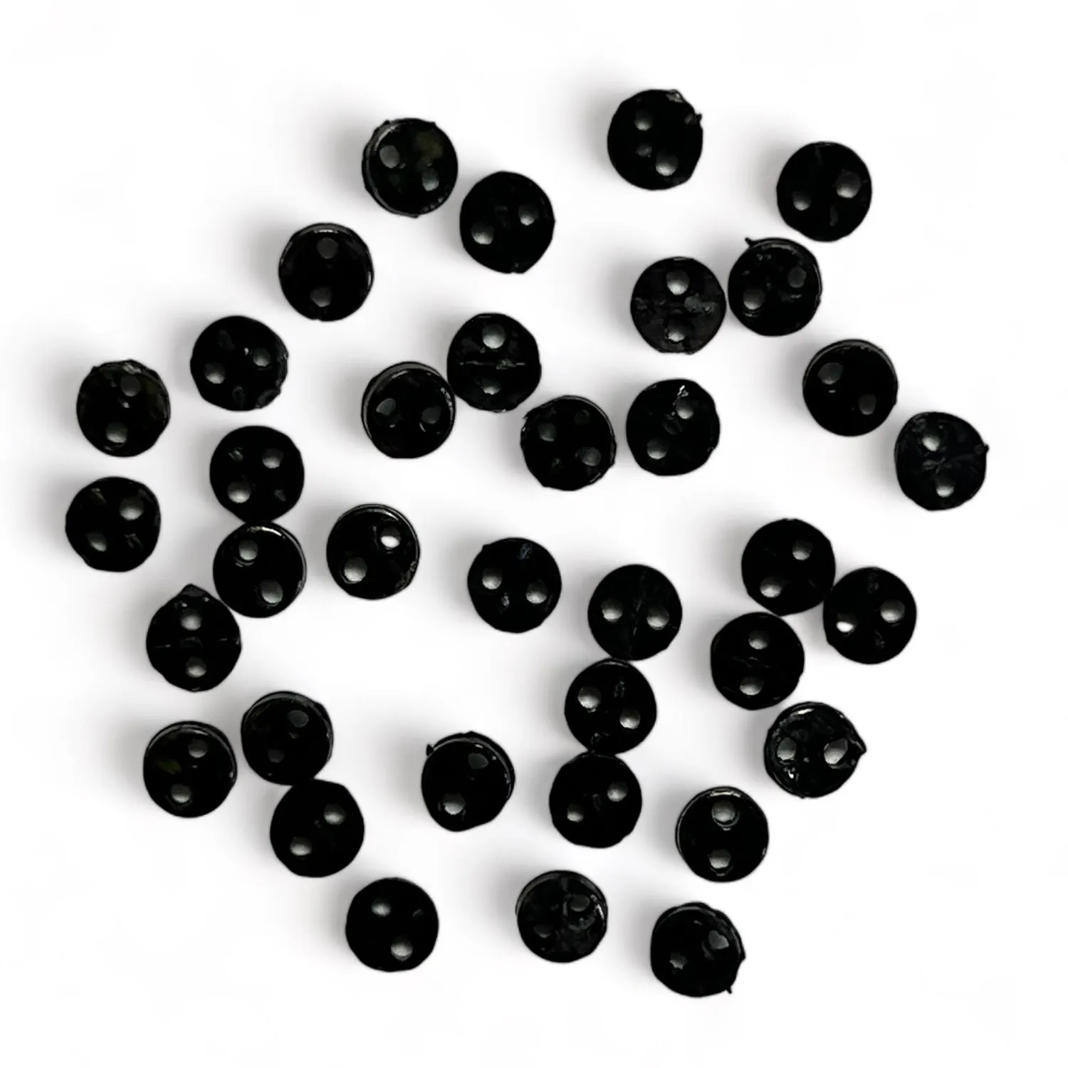 Buttons Galore Micro Knöpfe 35 Stück 4 mm glänzend
