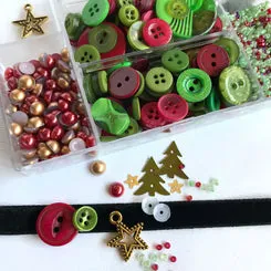 Buttons Galore Christmas Carol Bastelset Weihnachten Box