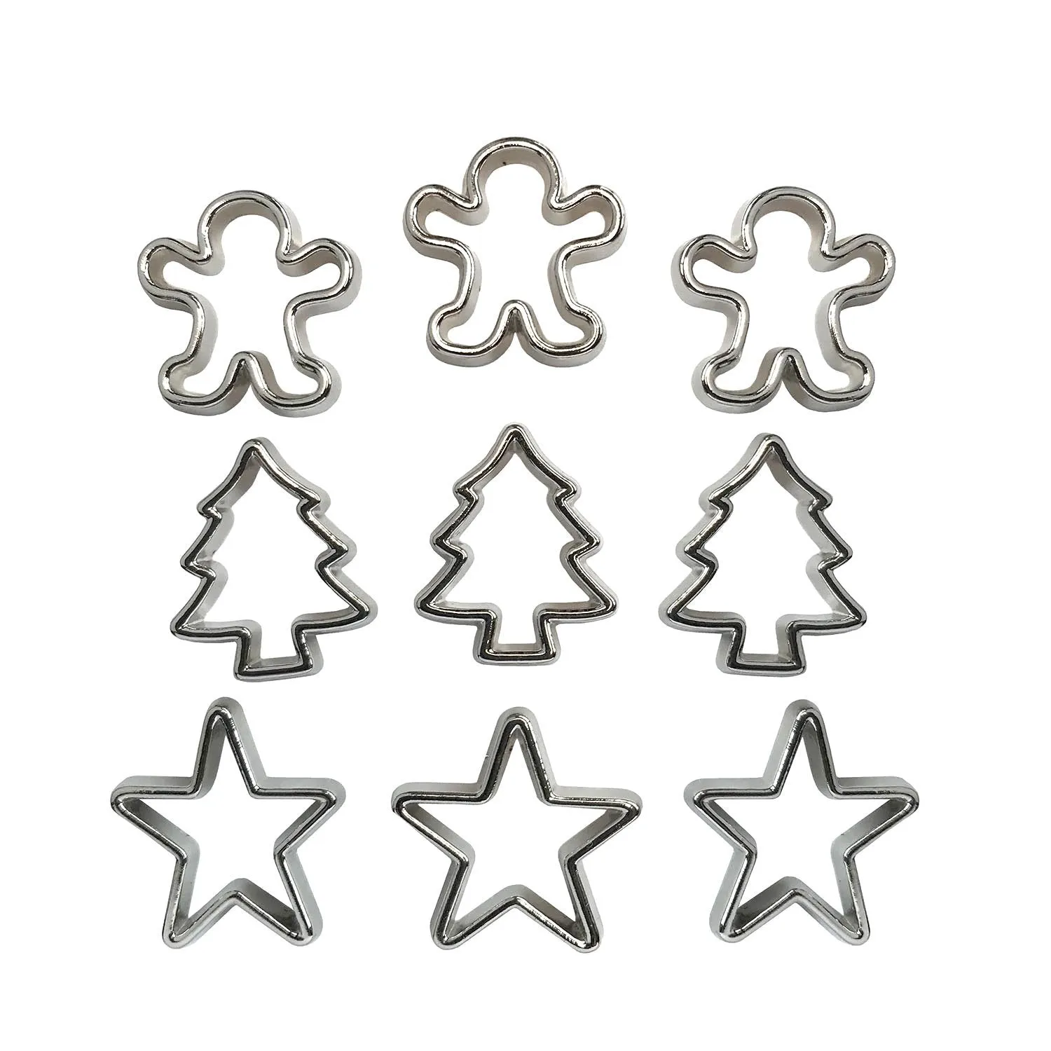 Buttons Galore Cookie Cut Outs Flatbacks 9 Stück Weihnachten