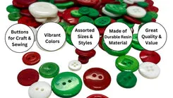 Buttons Galore Resin Nähknöpfe Sortiment