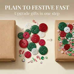 Buttons Galore Weihnachten Bastelset 6er Perlen Strass Pailletten