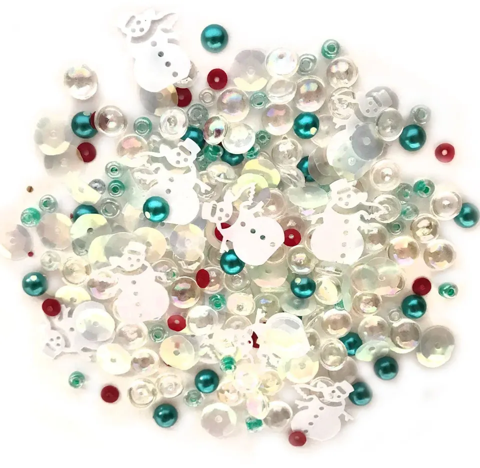 Buttons Galore Frosty Friends Sparkletz Streumix Winter 10 g