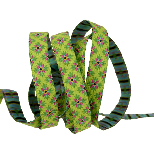 Renaissance Ribbon La Dolce Vita Flora Jacquardband 13mm 1 Yard Blumen