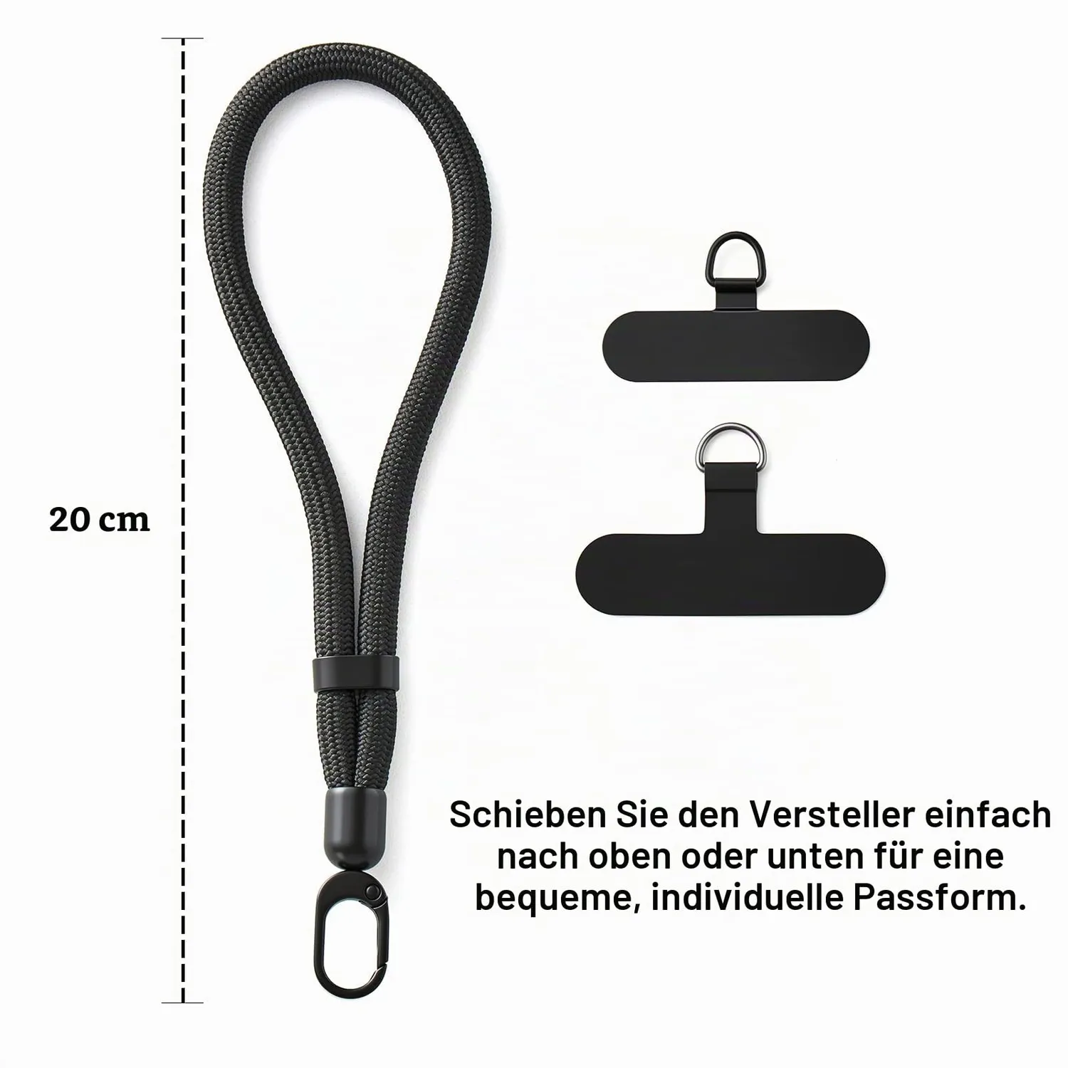 MORSUNBELA Handykette 20cm Handschlaufe verstellbar
