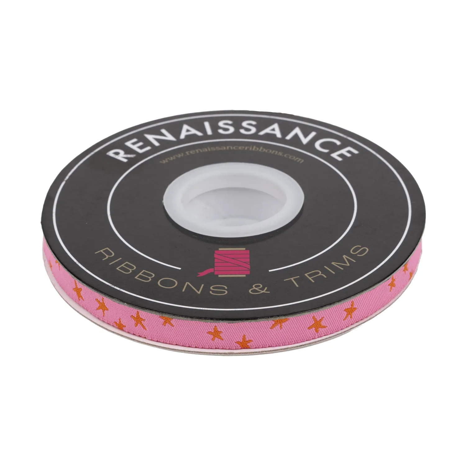 Renaissance Ribbon Mixtape Starry Webband Pink 3/8 Zoll 1 Yard