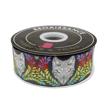 Renaissance Ribbon Graywork Wolf of Pink Street Schmuckband 5cm 1 Yard