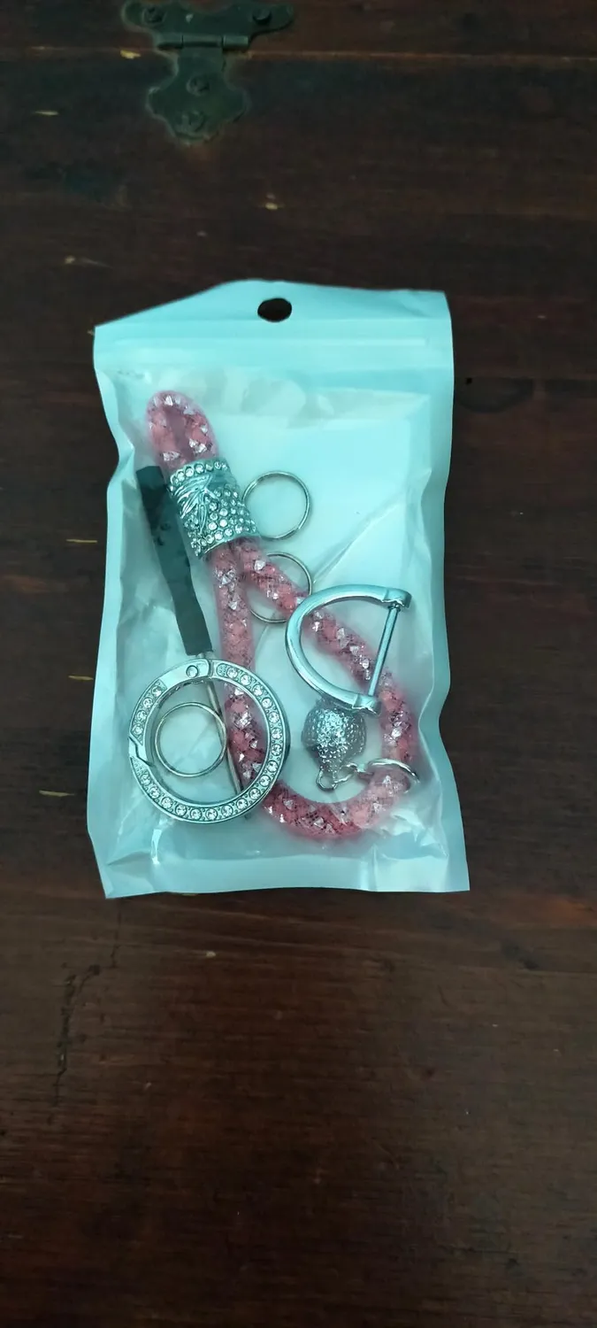 MORSUNBELA Strass Schlüsselanhänger Glitzer