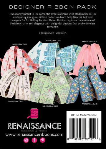 Renaissance Ribbon Mademoiselle Designer Pack Webband Set 6 Yard
