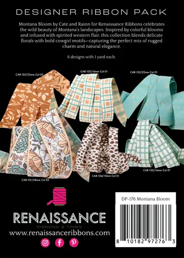 Renaissance Ribbon Montana Bloom Designer Pack Bänder-Set, 6-teilig