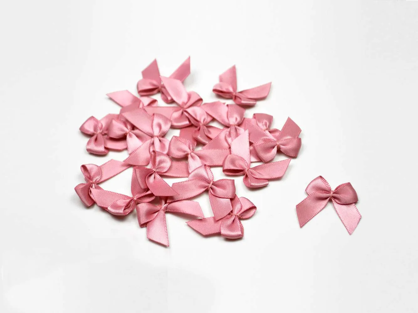 Creativery Satinschleifen 25x30mm 20 Stück farbecht