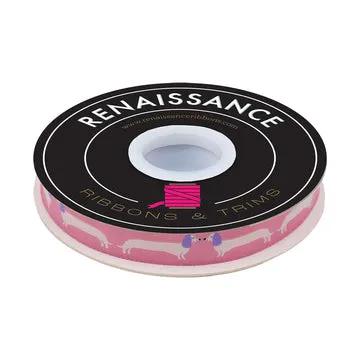 Renaissance Ribbon Dog Park Long Dog Webband 5/8" 1 Yard Hund