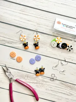 Buttons Galore Scream Halloween Knöpfe 14 Stk