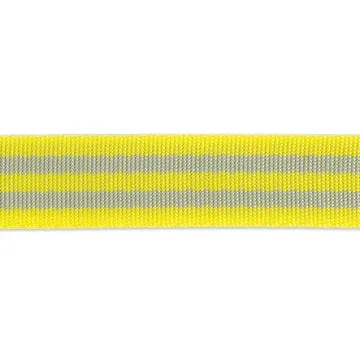 Renaissance Ribbon Neon Thunderbolt Nylongurtband Grau Neongelb 1 Yard